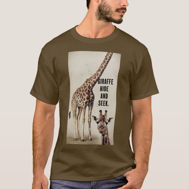 Camiseta Giraffe Ocultar y buscar (Anverso)