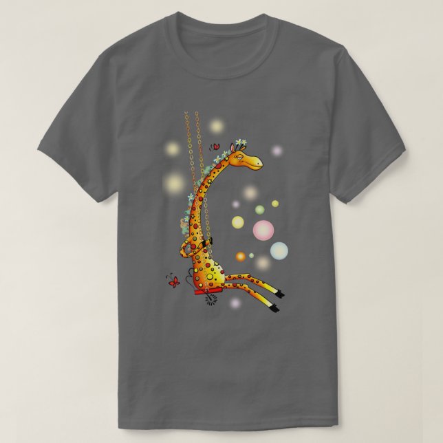 Camiseta Giraffe On Swing  (Diseño del anverso)