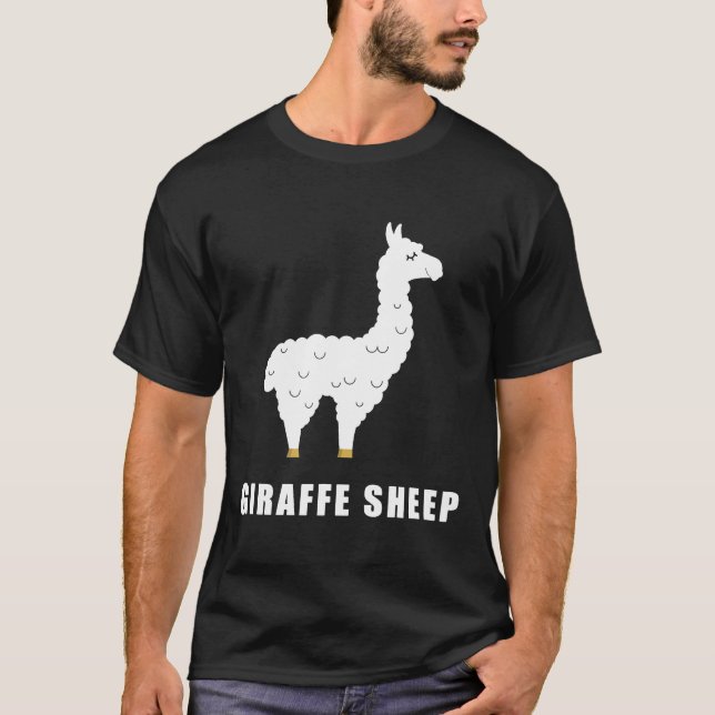 Camiseta GIRAFFE OVEJA Graciosa Llama Meme Animal Meme Inte (Anverso)