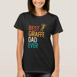 Camiseta Giraffe padre padre padre padre de un animal amant