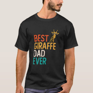 Camiseta Giraffe padre padre padre padre de un animal amant