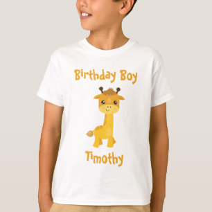Camiseta Giraffe para el niño cumpleaños