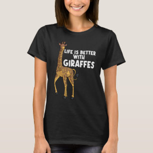 Camiseta Giraffe Para Hombres Mujeres Adolescentes Giraffe