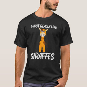 Camiseta Giraffe Para Hombres Mujeres Safari Vida Silvestre