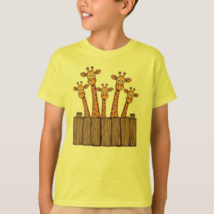 Camiseta Giraffe Peek Squad – Fence Friends