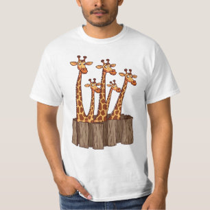 Camiseta Giraffe Peek Squad – Fence Friends