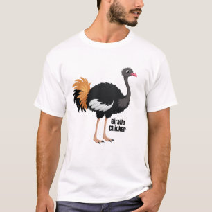 Camiseta Giraffe Pollo Divertido Avestruz Pájaro Meme Chist