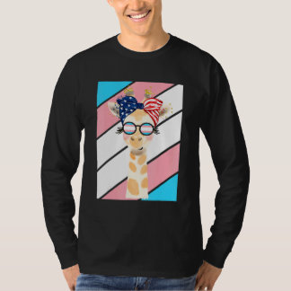 Camiseta Giraffe Pride Transgender Flag LGBTQ Proud Ally Pr