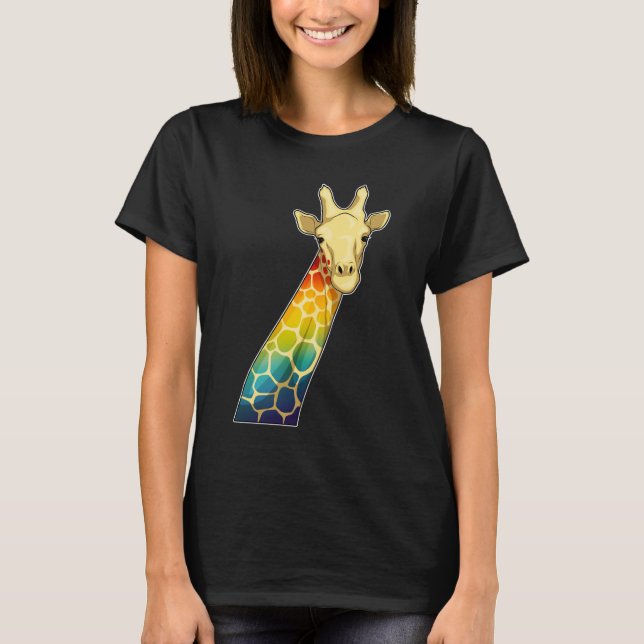 Camiseta Giraffe Rainbow (Anverso)