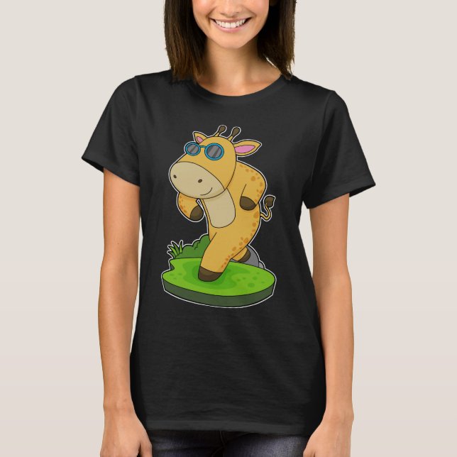 Camiseta Giraffe Ruteando Glass (Anverso)