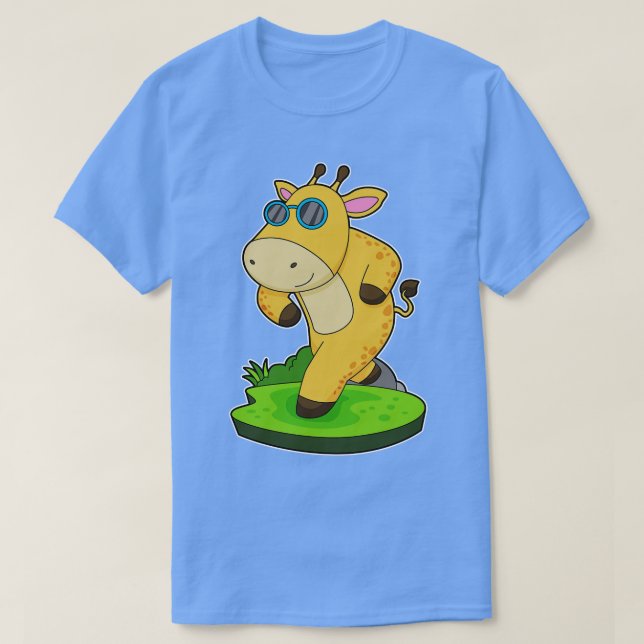 Camiseta Giraffe Ruteando Glass (Diseño del anverso)