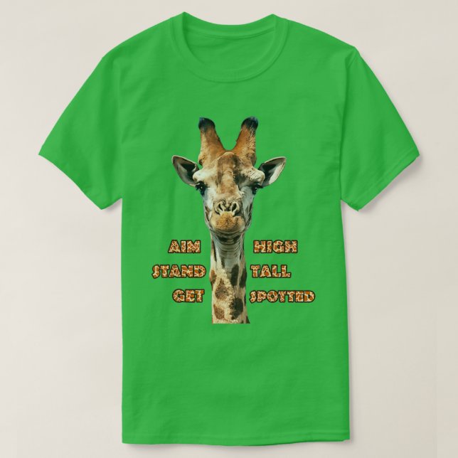 Camiseta Giraffe Safari Tall Jungle Africa Cute regalo (Diseño del anverso)