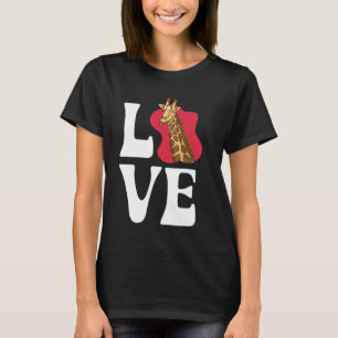 Camiseta Giraffe Safari Zoo de amor animal