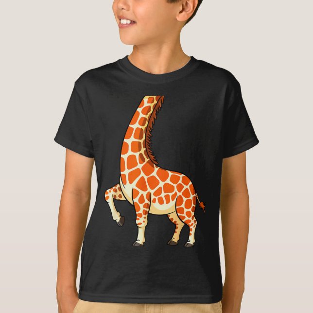 Camiseta Giraffe Shirt Adult Men Women Kids Giraffe Costume (Anverso)