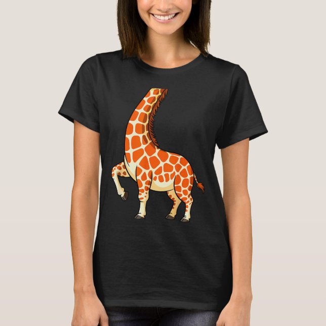 Camiseta Giraffe Shirt Adult Men Women Kids Giraffe Costume (Anverso)