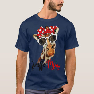 Camiseta Giraffe Shirt Giraffe Mom Bandana