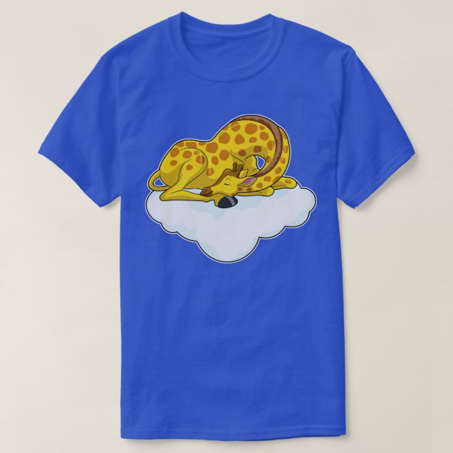 Camiseta Giraffe sobre las nubes (Diseño del anverso)
