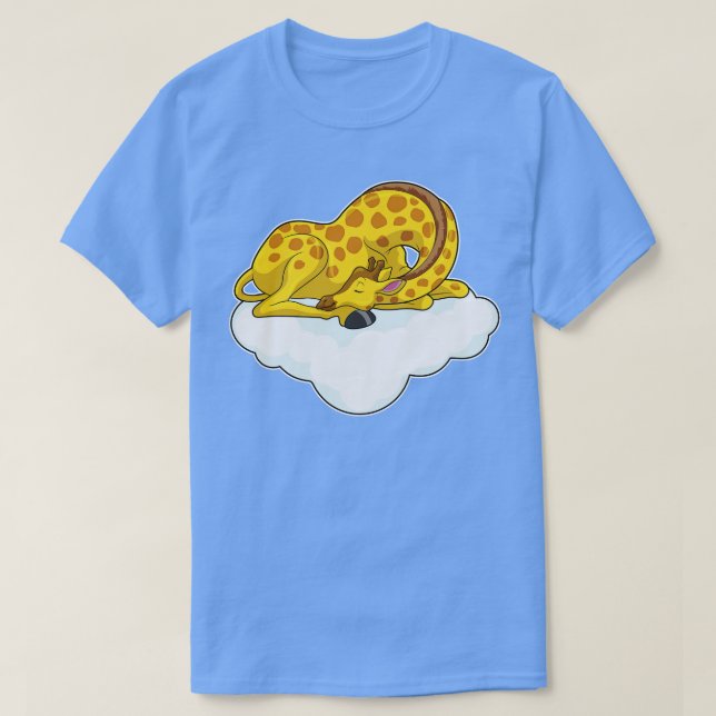 Camiseta Giraffe sobre las nubes (Diseño del anverso)
