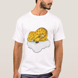 Camiseta Giraffe sobre las nubes