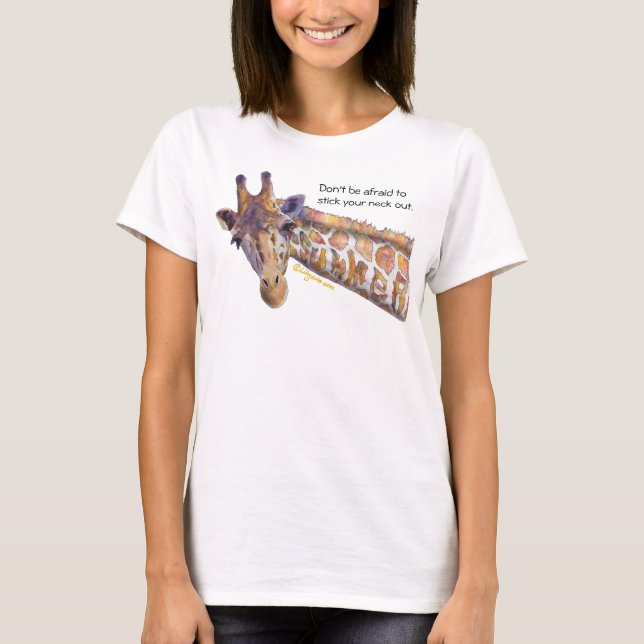 Camiseta Giraffe Summer Personalizado T Shirt (Anverso)
