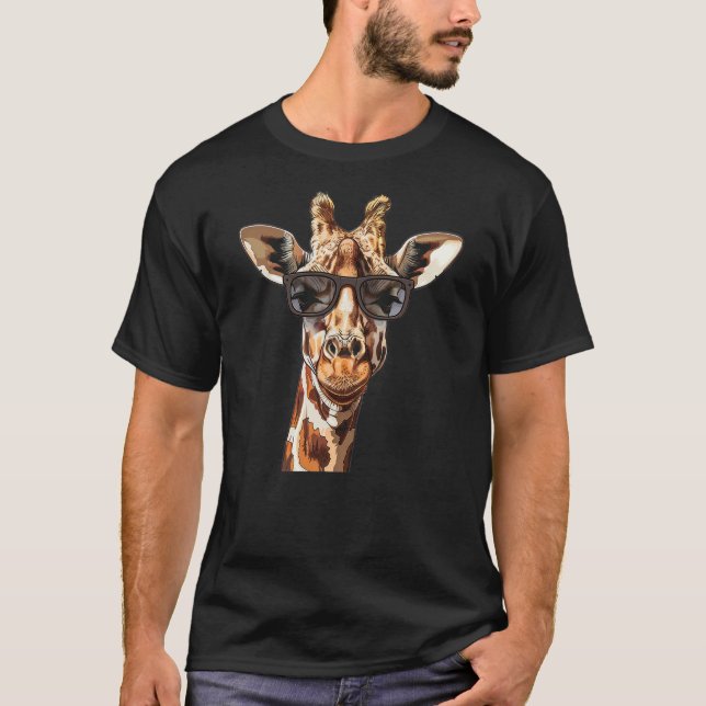 Camiseta Giraffe Sunglasses (Anverso)