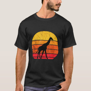 Camiseta Giraffe Sunset Wildlife Safari Animales Africanos