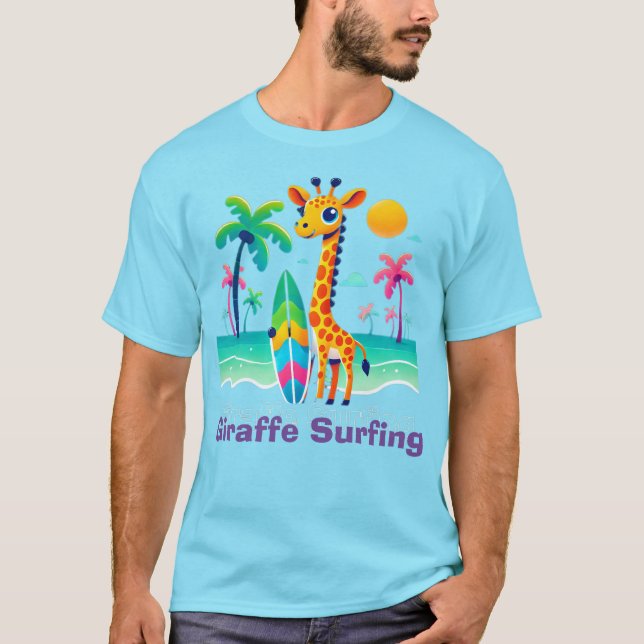 Camiseta Giraffe Surfing (Anverso)