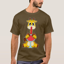 Camiseta Giraffe Vino rojo