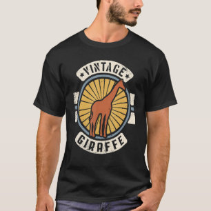 Camiseta Giraffe Vintage Classic Retro 60's 70s Animal
