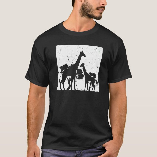 Camiseta Giraffes African Giraffe Zoo Animal Giraffe   (Anverso)