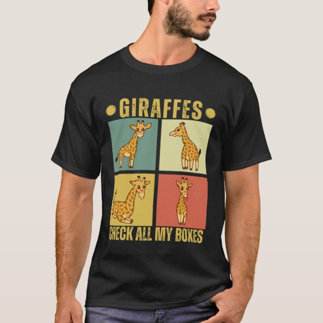 Camiseta Giraffes Check All My Boxes  Giraffes (Anverso)