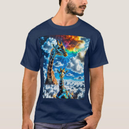 Camiseta Giraffes coloridas - Cabezas en las nubes