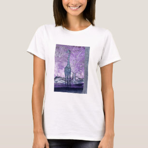Camiseta Giraffes moradas