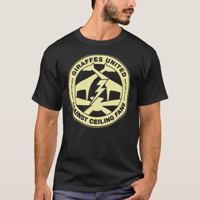 Camiseta Giraffes united against ceiling fans Classic T-Shi (Anverso)