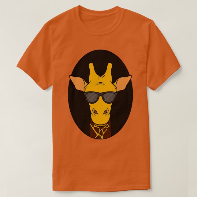 Camiseta Girafffe con gafas de sol (Diseño del anverso)