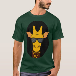 Camiseta Girafffe con gafas de sol