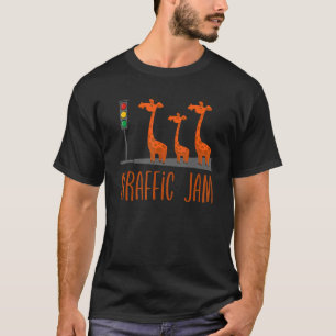 Camiseta Giraffic Jam   Cute Giraffes Traffic Safari   Pun