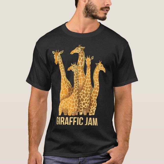 Camiseta Giraffic Jam Funny Giraffe Traffic Pun Classic T-S (Anverso)