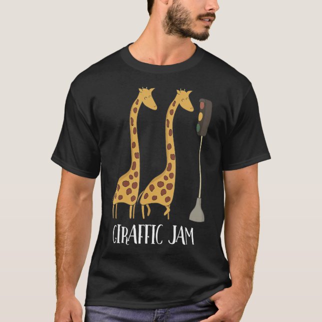 Camiseta Giraffic Jam Giraffe Traffic Jam Funny Giraffe (Anverso)