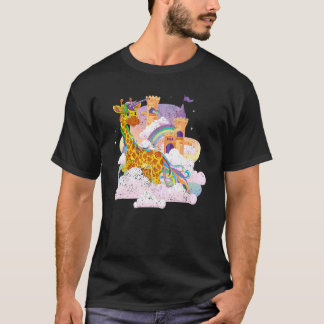 Camiseta Girafficornio mágico arcoiris Giraffe animal en Áf