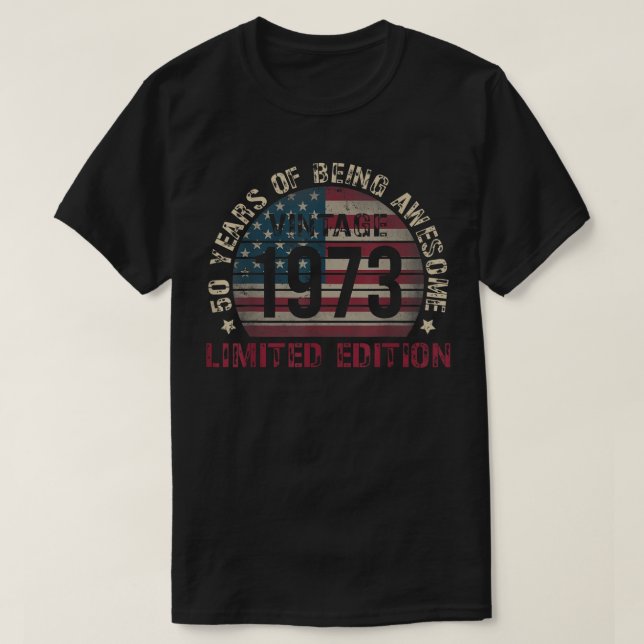Camiseta Girando 50 decoraciones de cumpleaños Hombres 50 B (Diseño del anverso)