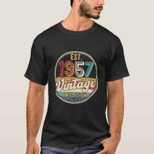 Camiseta Girando 65 Decoraciones de cumpleaños 65 BDay 1957