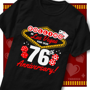 Camiseta Girando en Las Vegas Viaje de aniversario número 7