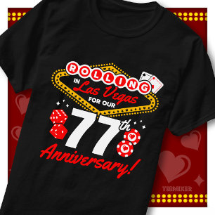 Camiseta Girando en Las Vegas viaje de aniversario número 7