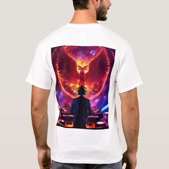 Camiseta Girar el ritmo: Estilo DJ (Reverso)