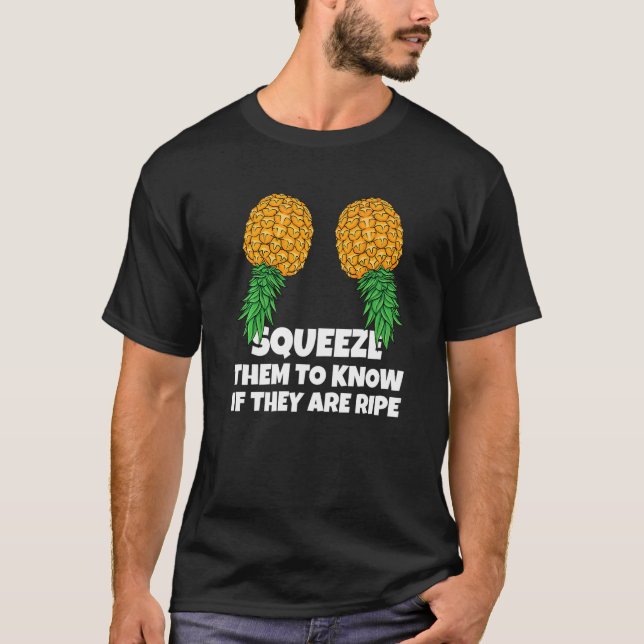 Camiseta Girar Squeeze Rige Pineapples boca abajo Girar (Anverso)