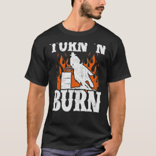 Camiseta Girar Y Quemar Carreras De Barril Guay Hípica Race