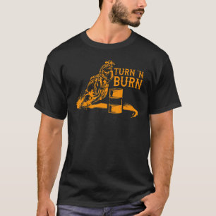 Camiseta Girar Y Quemar Carreras De Barril Guay Hípica Race