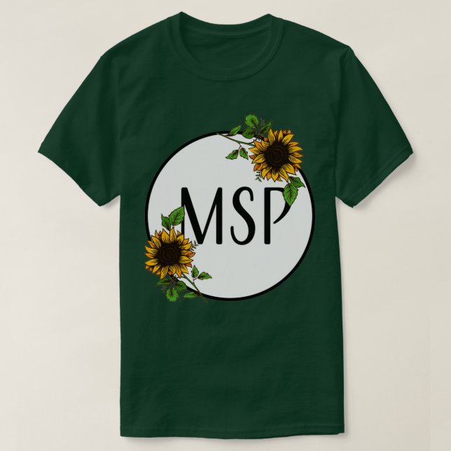 Camiseta girasol (Diseño del anverso)