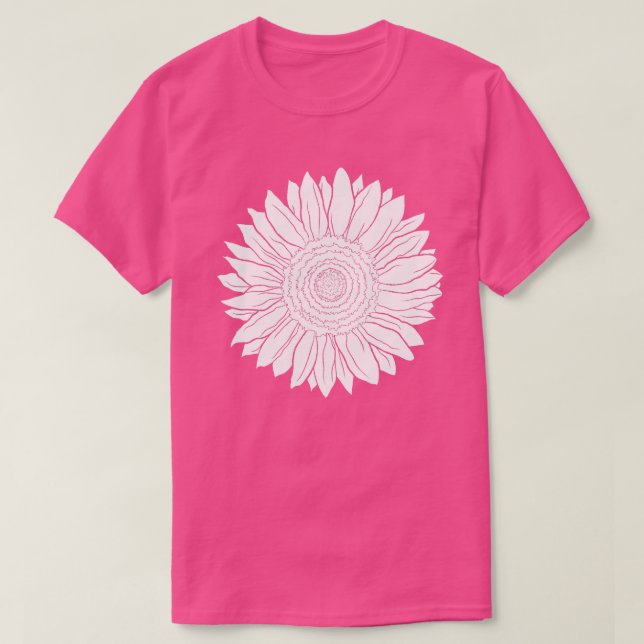 Camiseta girasol (Diseño del anverso)